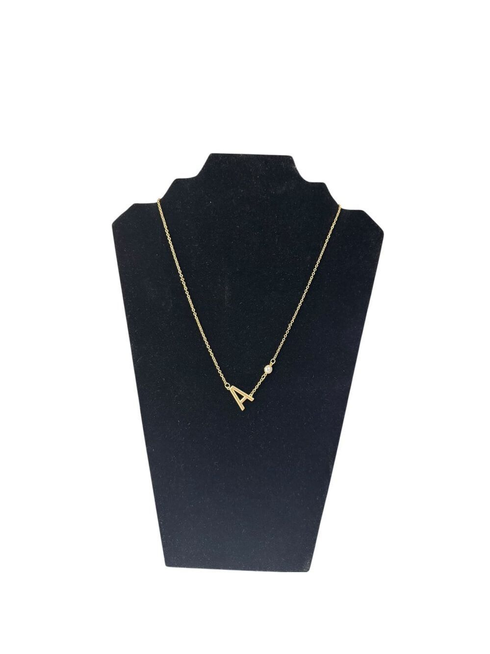 Women's Macy’s JM Collection Gold Initial 'A' Necklace One Size